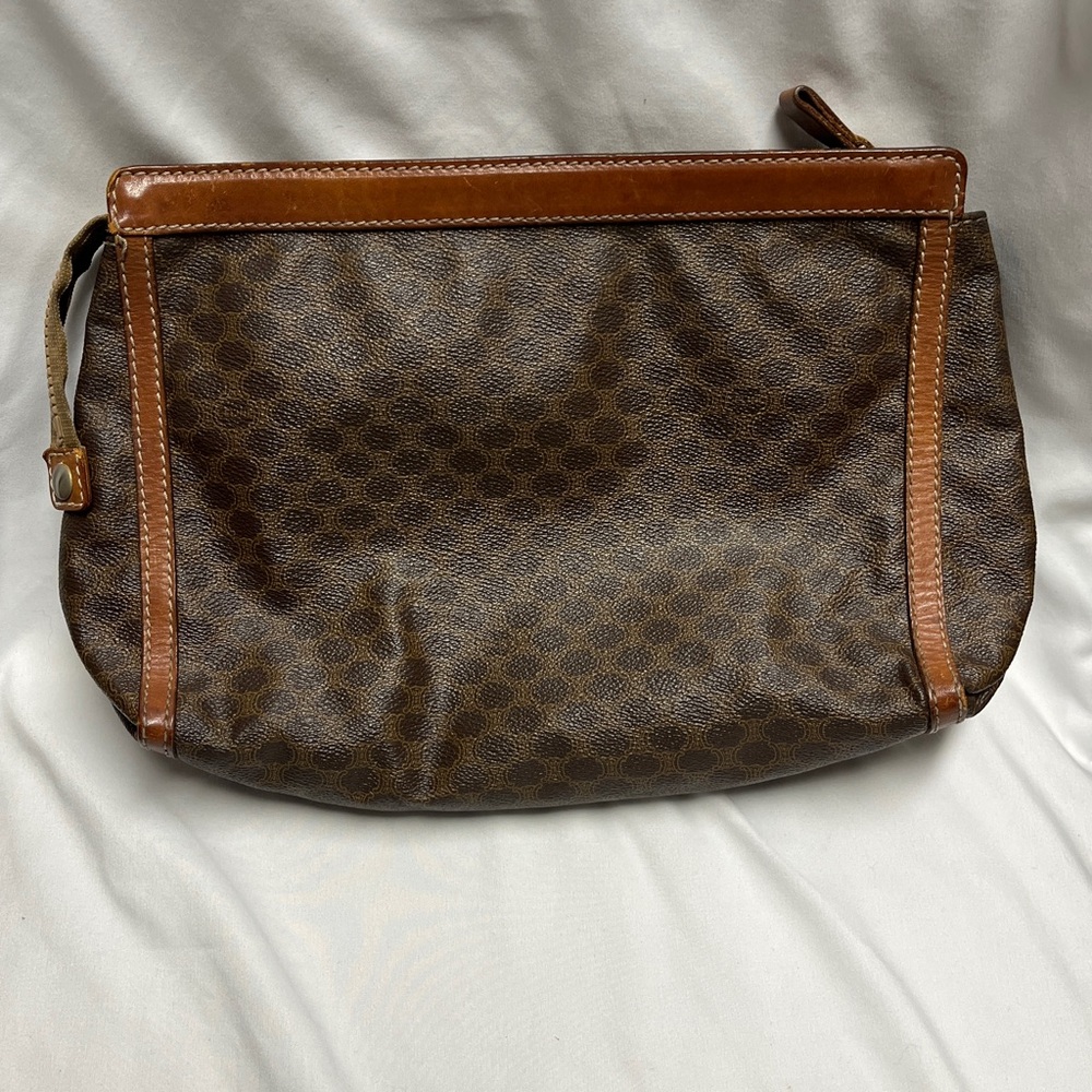 Celine Brown Macadam Second Bag/Clutch, EUC, COA, 12x9x3” - Picture 4 of 16